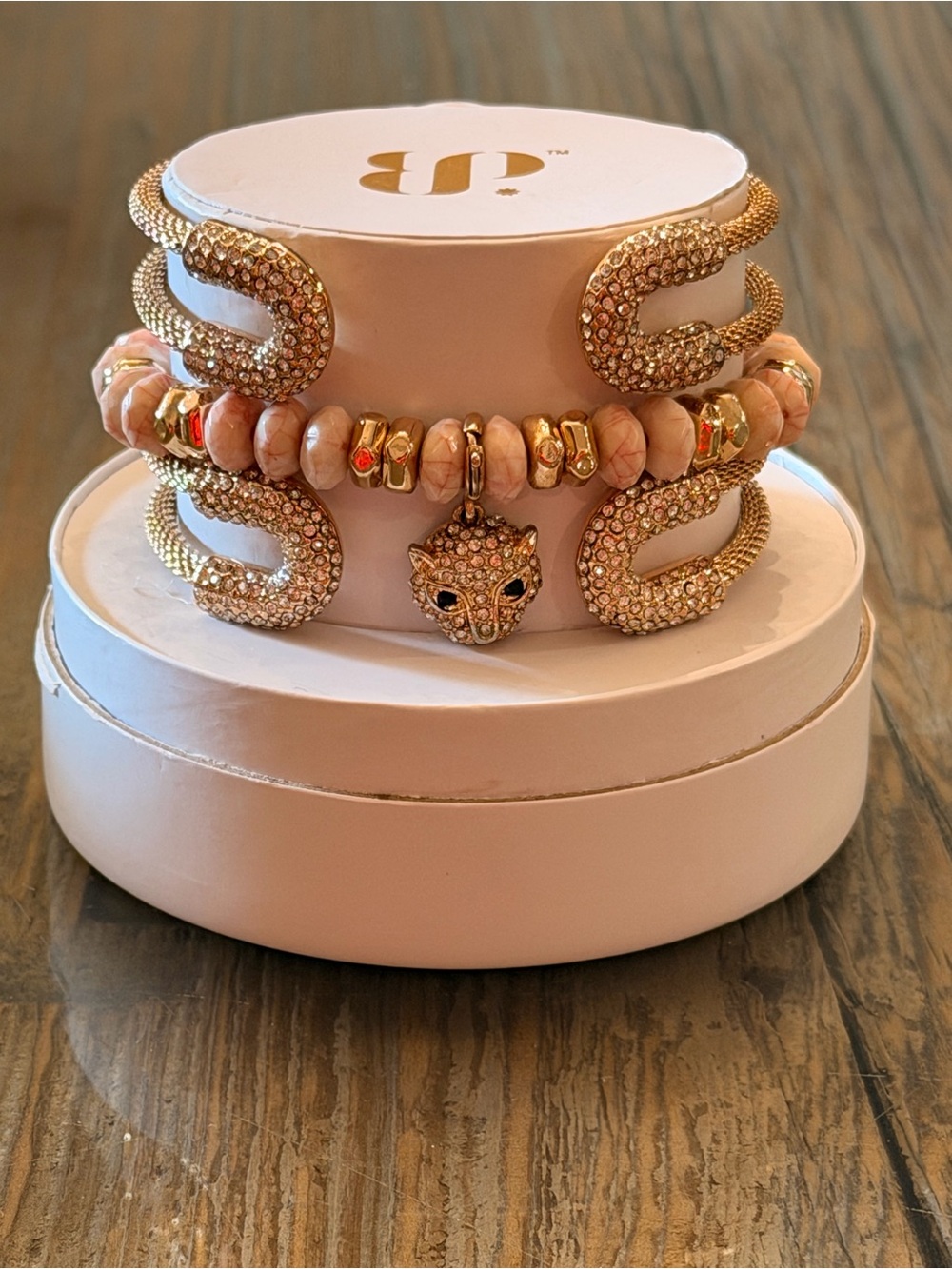 Bomb Party Bracelets New! Personally Curated Stack with Panther Charm